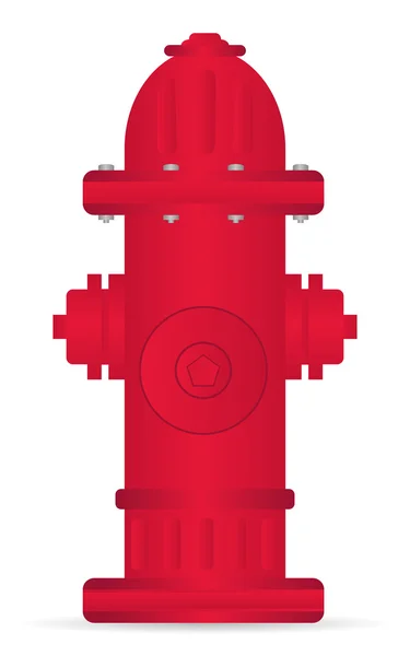 Roter Hydrant — Stockfoto
