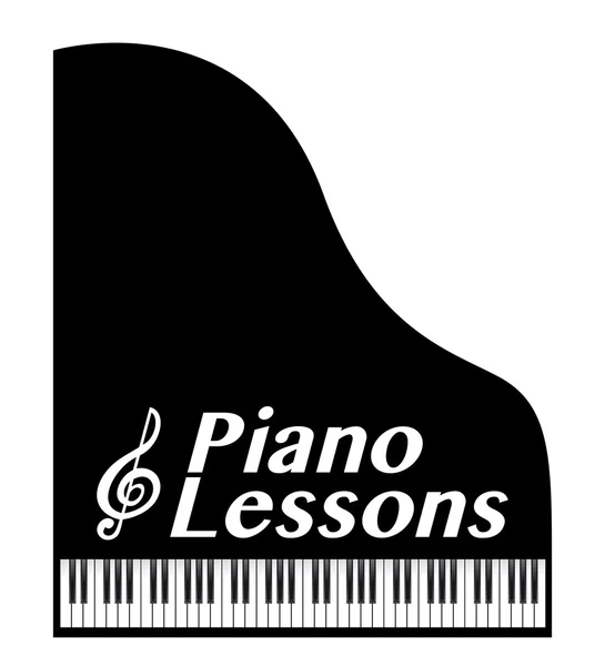 Piyano dersleri — Stok fotoğraf