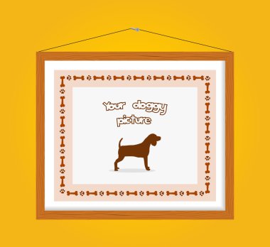 köpek fotoğraf çerçevesi