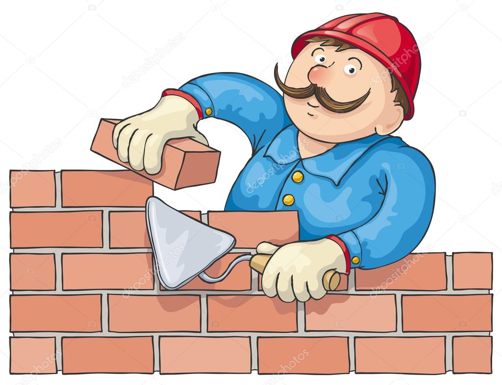 Bricklayer At the Work