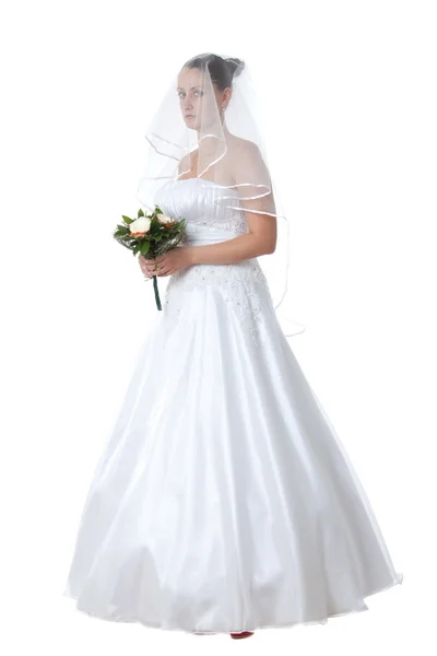 Sposa con velo — Foto Stock