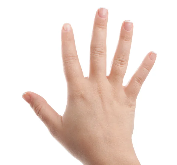 Vrouw hand — Stockfoto