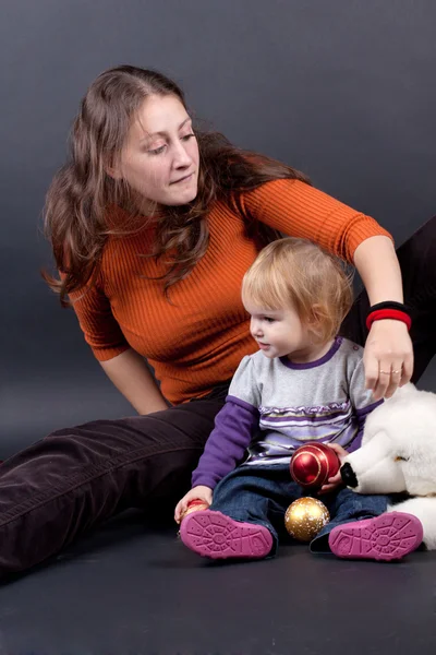 Weihnachtsfamilie — Stockfoto