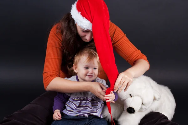 Famille de Noël — Photo