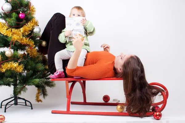 Kerstmis familie — Stockfoto