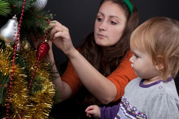 クリスマスの家族 — ストック写真