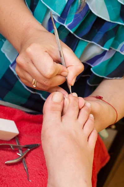 Procedimento de pedicure — Fotografia de Stock