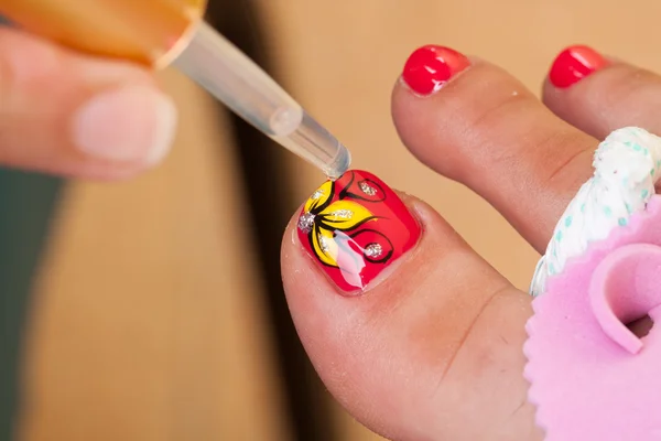 Procedimento de pedicure — Fotografia de Stock