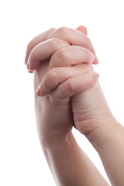 bir jest gösterilen eller