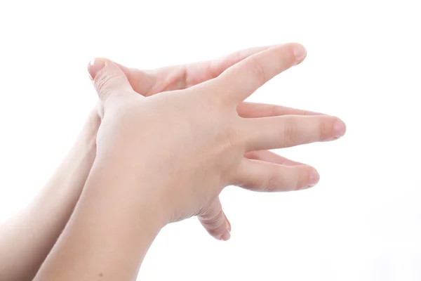 Χέρια που δείχνει μια χειρονομία — Φωτογραφία Αρχείου