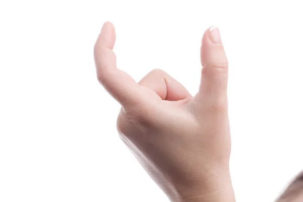 Hand showing distance — Stock Photo, Image