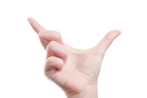 Hand showing distance — Stock Photo, Image