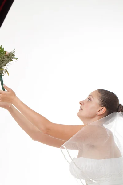 Bouquet lancio sposa — Foto Stock