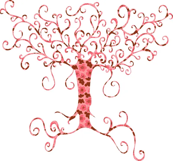 Árbol de primavera — Vector de stock