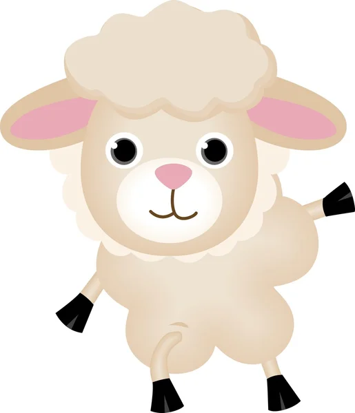 Schattige schapen — Stockvector