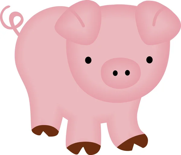 Schattig piggy — Stockvector
