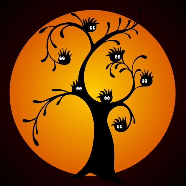 Хеллоуїн дерево — стоковий вектор