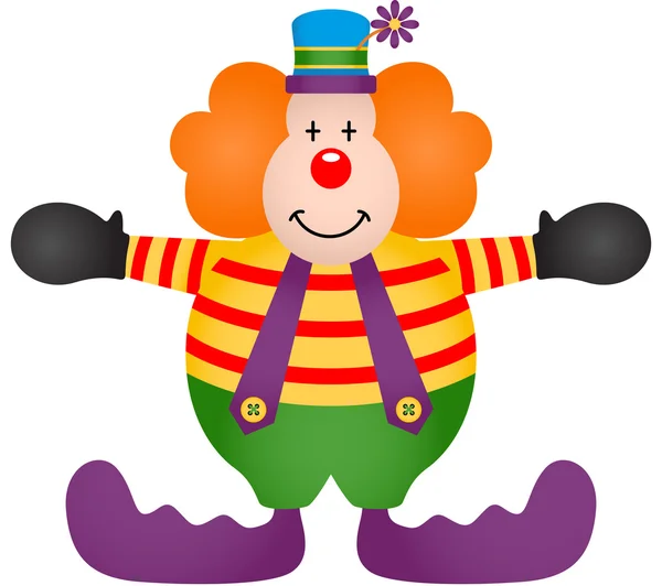 Clown adorabile — Vettoriale Stock