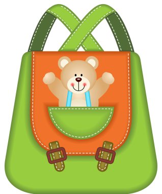 okul sırt çantası Peluş ayı