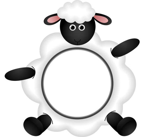 Schapen frame — Stockvector