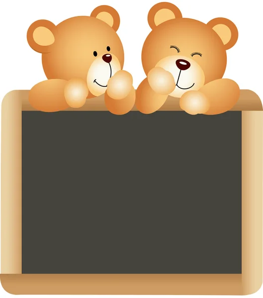 Teddies School Board — Stock Vector