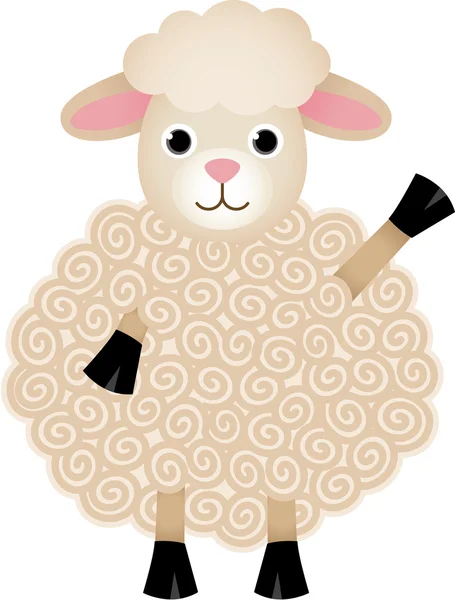 Friendly Sheep — Stock Vector