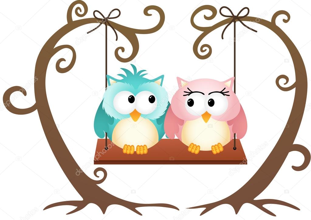 Cute couple owls in love on a swing Stock Vector Image by ©socris79 #35013773 Cute couple owls in love on a swing Stock Vector Image by ©socris79 #35013773