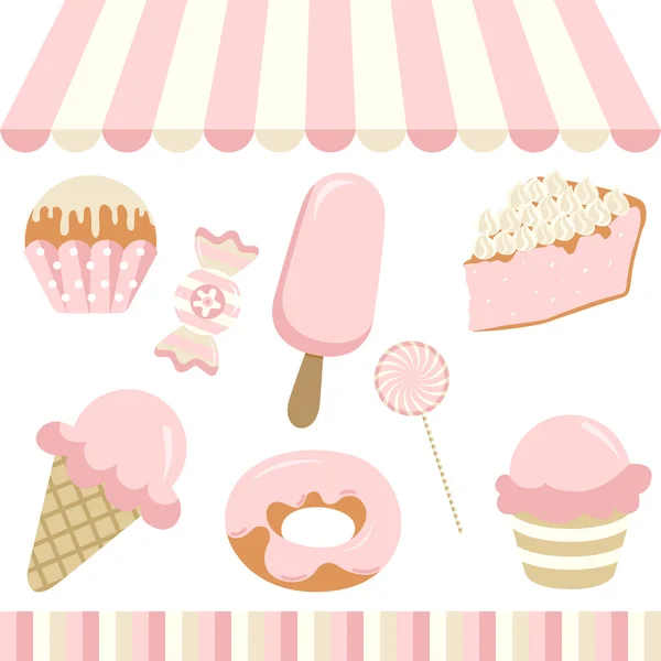 Tienda de dulces — Vector de stock