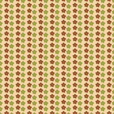 Küçük basit çiçeklerle kusursuz desen