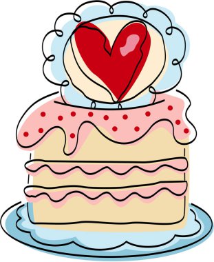 Komik pasta süslemeli aşk