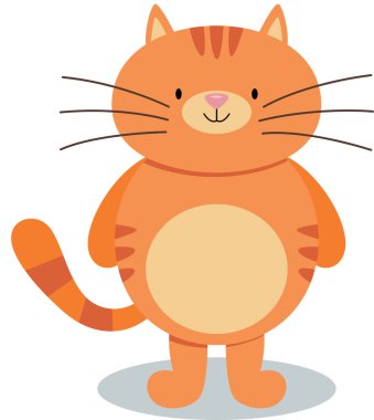 Beyaz tenli sevimli komik kedi.