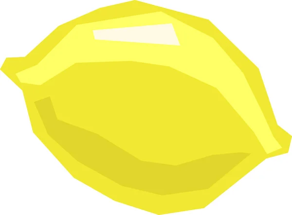 Abstract Fresh Lemon Isolated White — 图库矢量图片