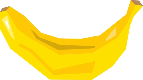 Abstraktní Čerstvý Banán Izolovaný Bílém — Stockový vektor