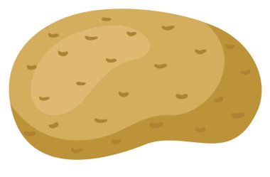 taze patates üzerine beyaz izole