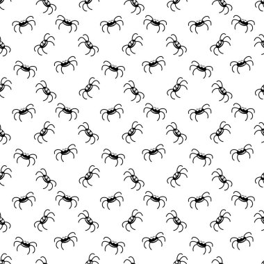 Siyah örümcekle kusursuz arkaplan deseni