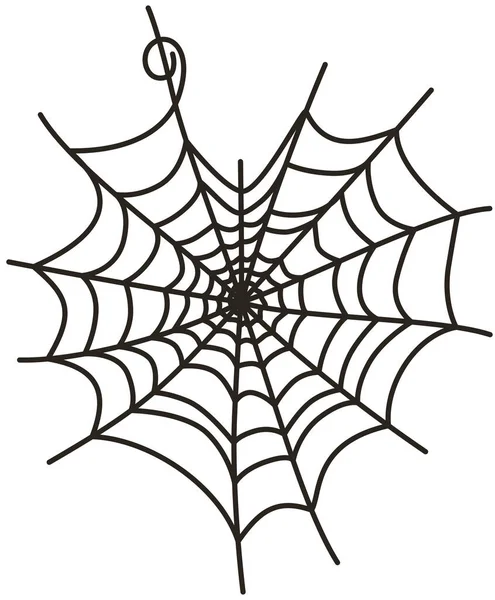Grappig Hartvormig Spinnenweb — Stockvector