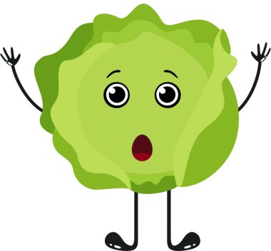 Tuhaf marul beyazda izole edilmiş.