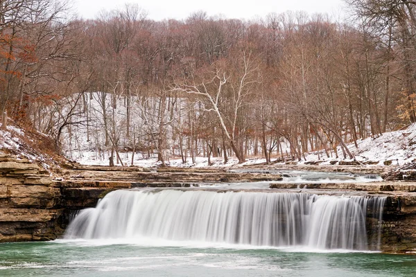 Snowy Waterfall — Stock Photo, Image