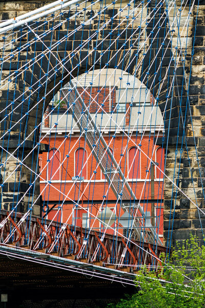 Wheeling Island Suspension Bridge Tower