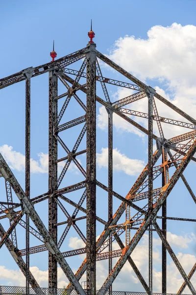 Konstruktives Detail der Auslegerbrücke — Stockfoto