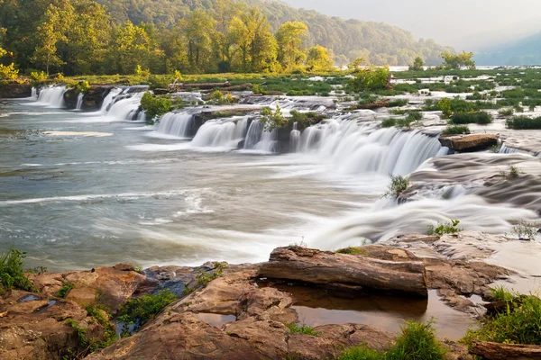 Sandstone Falls on the New River — Stock Photo, Image