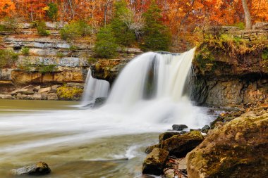 Beautiful Autumn Waterfall clipart