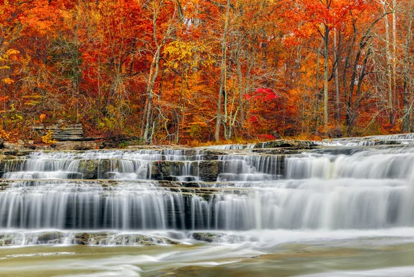 Autumn at Upper Cataract Falls — Stock Photo, Image