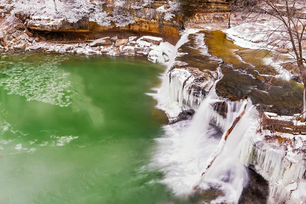 Frozen Upper Cataract Falls — Stock Photo, Image