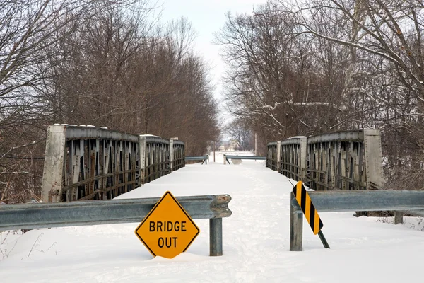 Condamné Triple Poney Truss Bridge — Photo