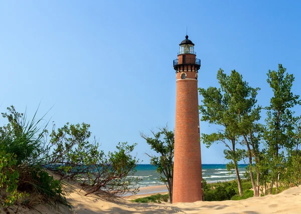 Lighthouse at Little Sable Point — Stock Photo, Image