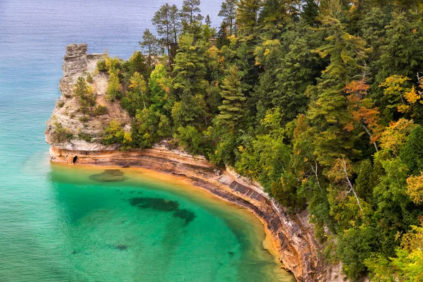 Miner's Castle at Pictured Rocks — Stock Photo, Image