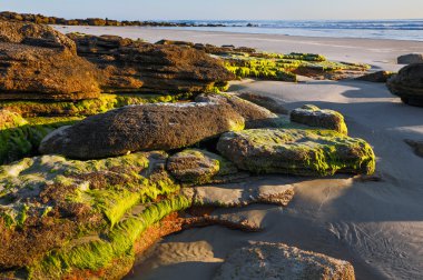 Daybreak plaj kayalar