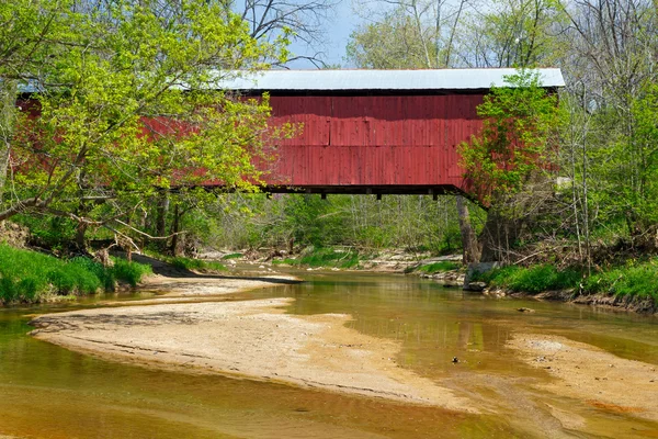 Wilkins Mill cubierto puente — Foto de Stock