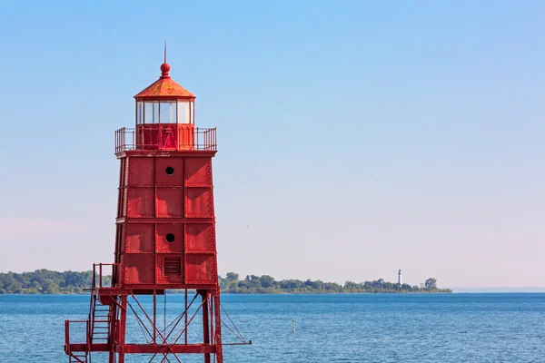 Dois faróis de Wisconsin — Fotografia de Stock